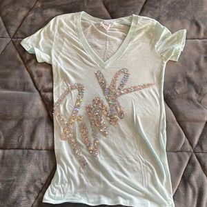 Turquoise “PINK” t shirt